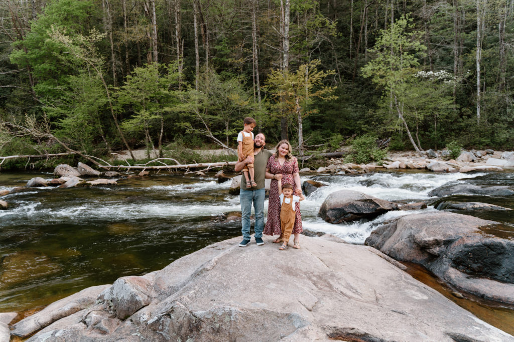 family photos in the mountains of NC