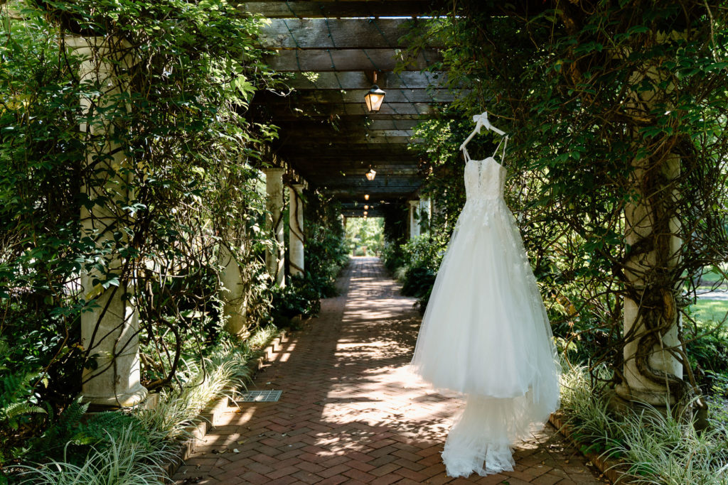 Greenhouse wedding at Daniel Stowe Botanical Garden
